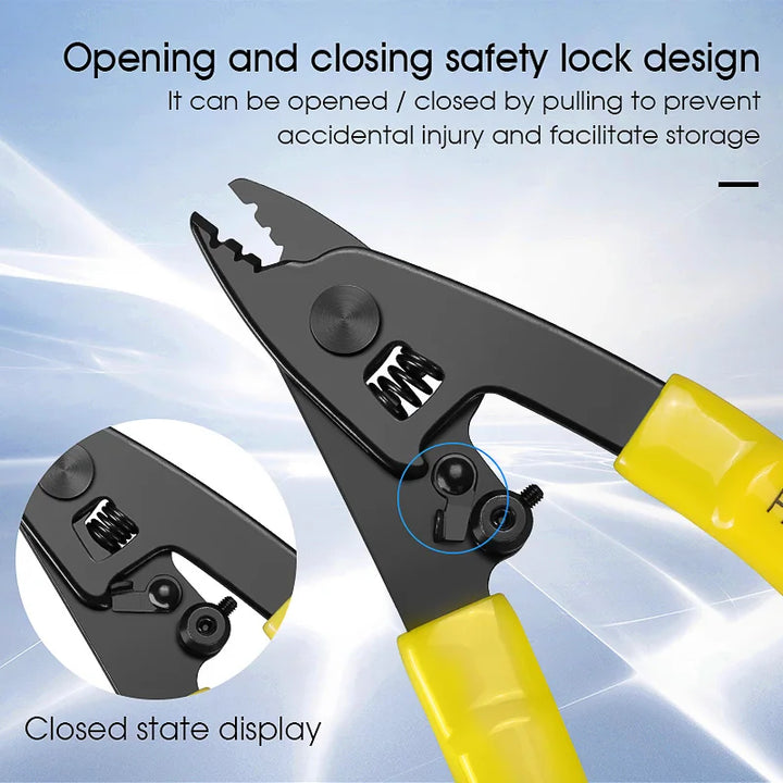 Three-port Fiber Optical Stripper Pliers CFS-3 Wire Strippers for FTTH Tools Optic Stripping Plier Tool